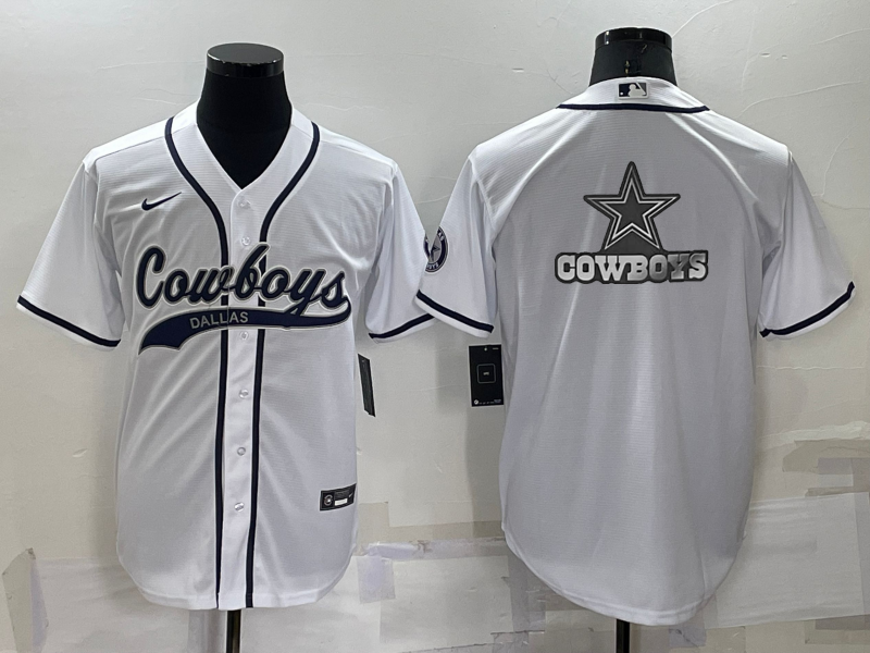 Men's Dallas Cowboys White Game Jersey football jersey product view 1
