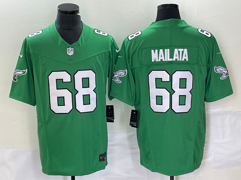 Men's Philadelphia Eagles Jordan Mailata Kelly Green Game Jersey basketball jersey product view 1