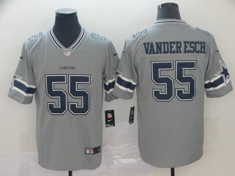 Men's Dallas Cowboys Leighton Vander Esch #55 Gray Inverted Legend Jersey1 football jersey product view 1