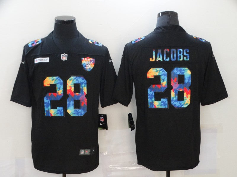 Men's Las Vegas Raiders Josh Jacobs Black Player Jersey1 football jersey product view 1