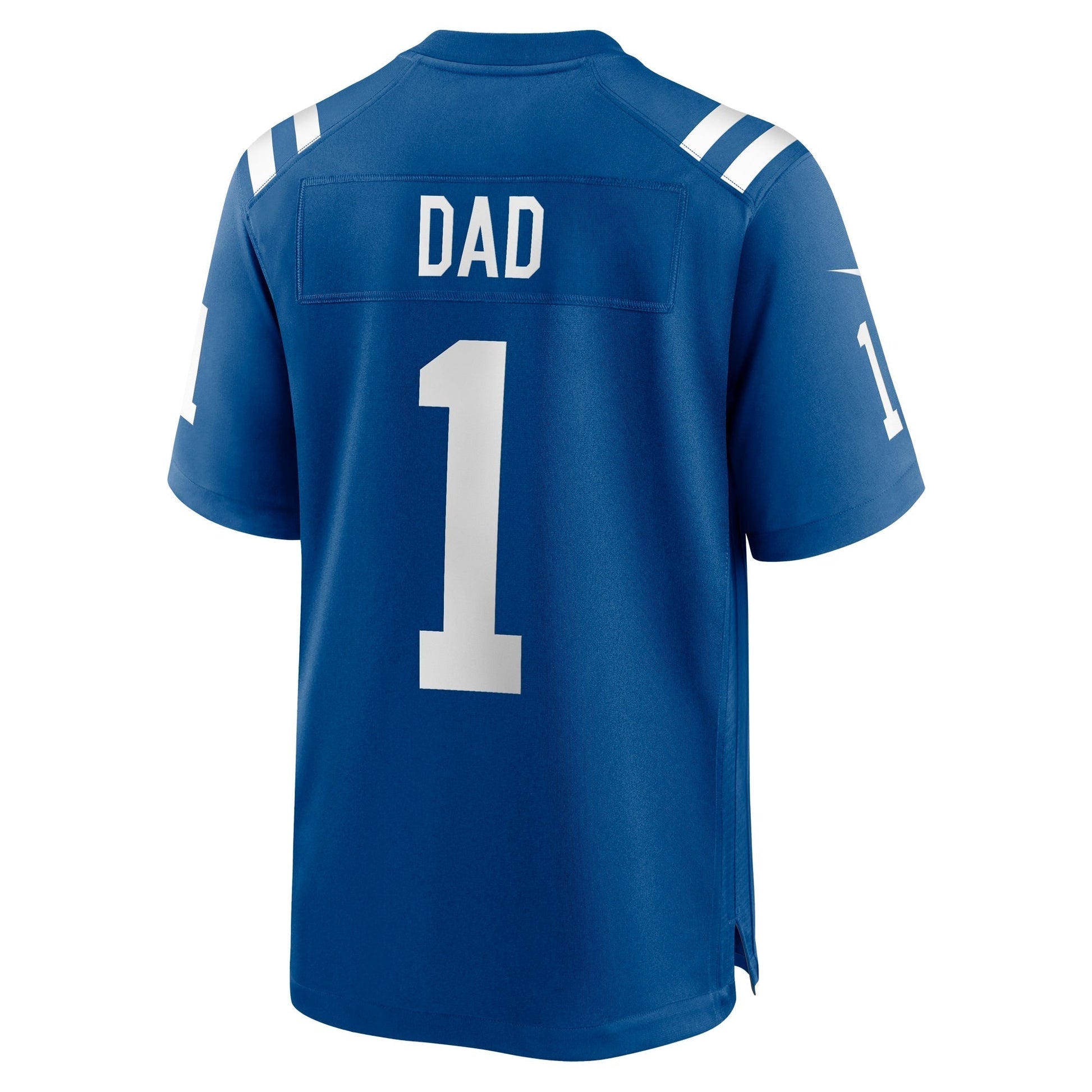 Number 1 Dad Indianapolis Colts Game Jersey - Royal football jersey product view 3