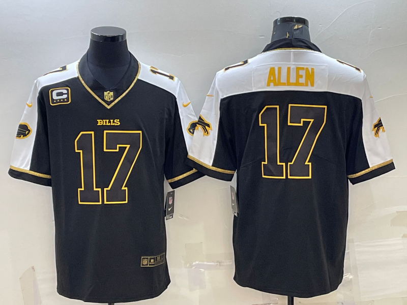Men's Buffalo Bills Josh Allen #17 Black Player Jersey1 football jersey product view 1