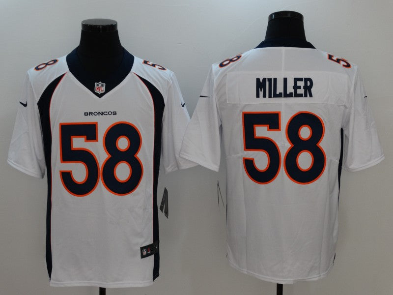 Men's Denver Broncos Von Miller White Game Jersey football jersey product view 1