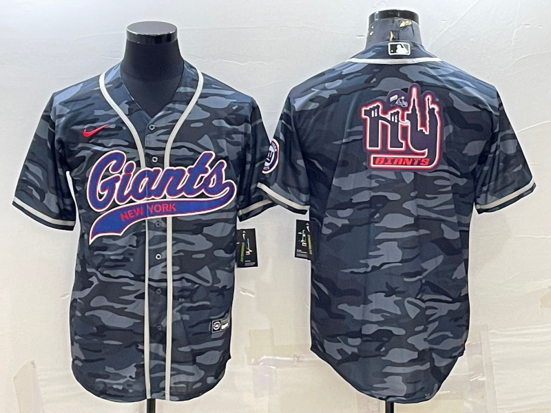 Men's New York Giants Grey Camouflage Game Jersey football jersey product view 1
