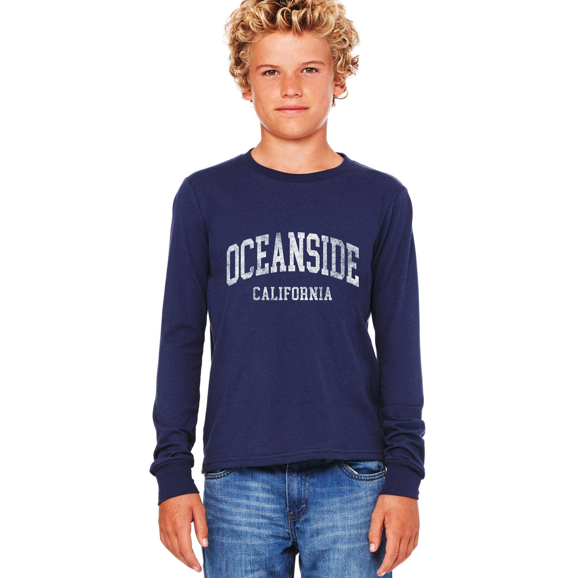 Custom Youth Long Sleeve Tee with Name Location or Logo Unisex T-shirt, Sweatshirt, Hoodie, Long Sleeve Tee - T-Shirt, Sweatshirt, Hoodie