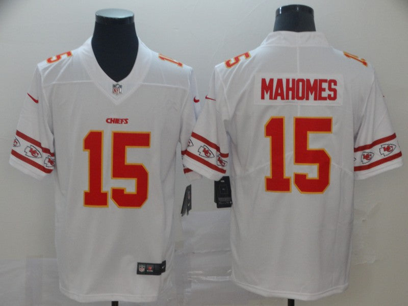 Men's Kansas City Chiefs Patrick Mahomes White Game Player Jersey1 football jersey product view 1