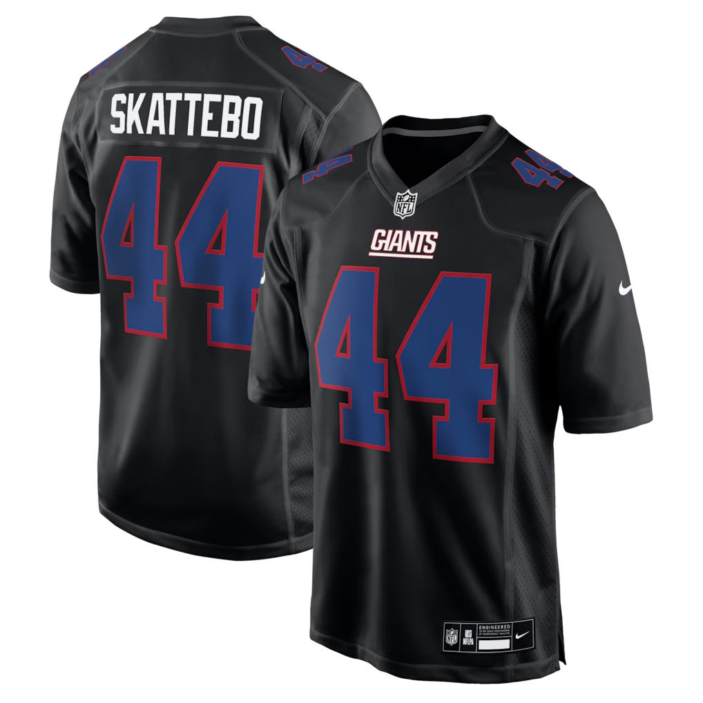 Men's New York Giants Cam Skattebo Black Fashion Game Jersey football jersey product view 1