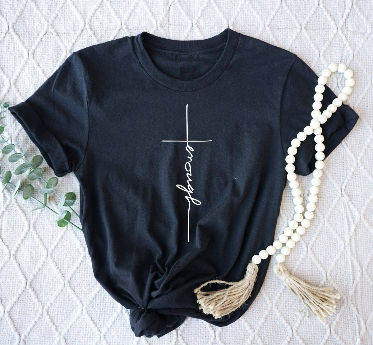 Enough Cross Black Bella Faith Based Graphic Tee Unisex T-shirt, Sweatshirt, Hoodie, Long Sleeve Tee - T-Shirt, Sweatshirt, Hoodie