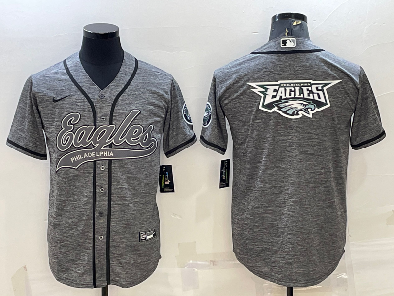Men's Philadelphia Eagles Gray Player Jersey football jersey product view 1