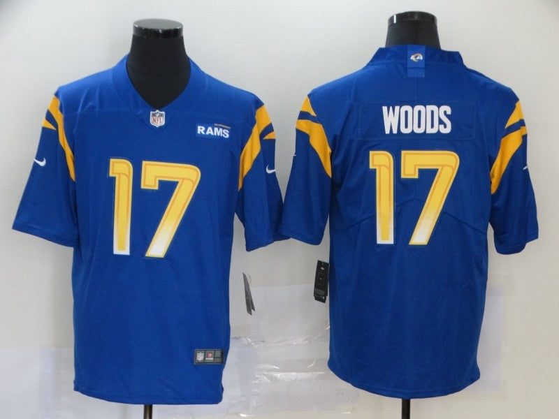 Men's Los Angeles Rams Robert Woods Blue Game Player Jersey football jersey product view 1