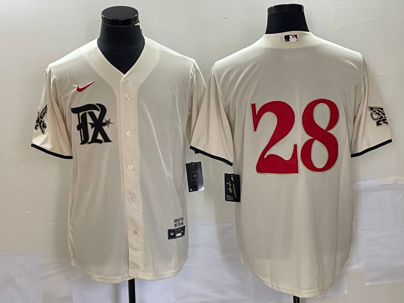 Men's Texas Rangers Jonah Heim Cream 2023 City Connect Replica Player Jersey baseball jersey product view 1