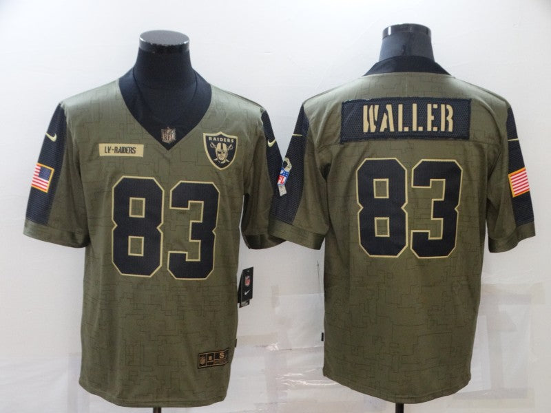Men's Las Vegas Raiders Darren Waller Brown Game Jersey football jersey product view 1