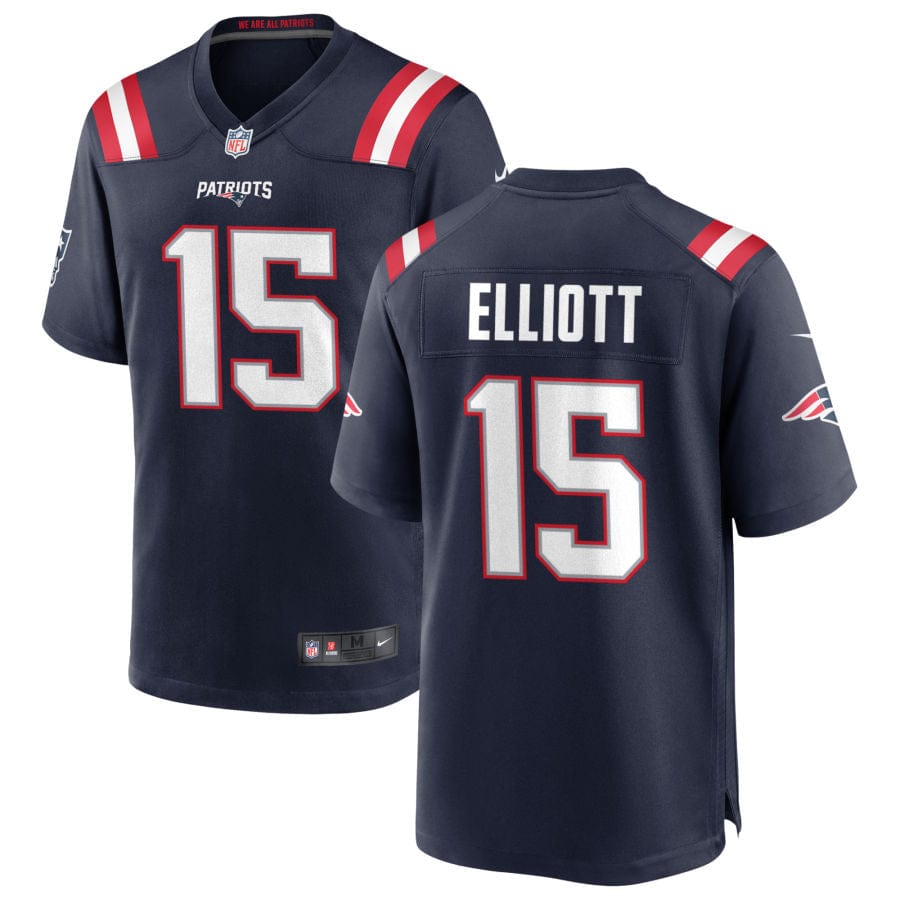 Ezekiel Elliott New England Patriots Jersey football jersey product view 1