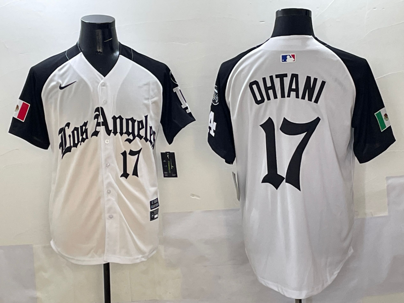 Men's Los Angeles Dodgers Shohei Ohtani #17 White Team Player Game Jersy baseball jersey product view 1