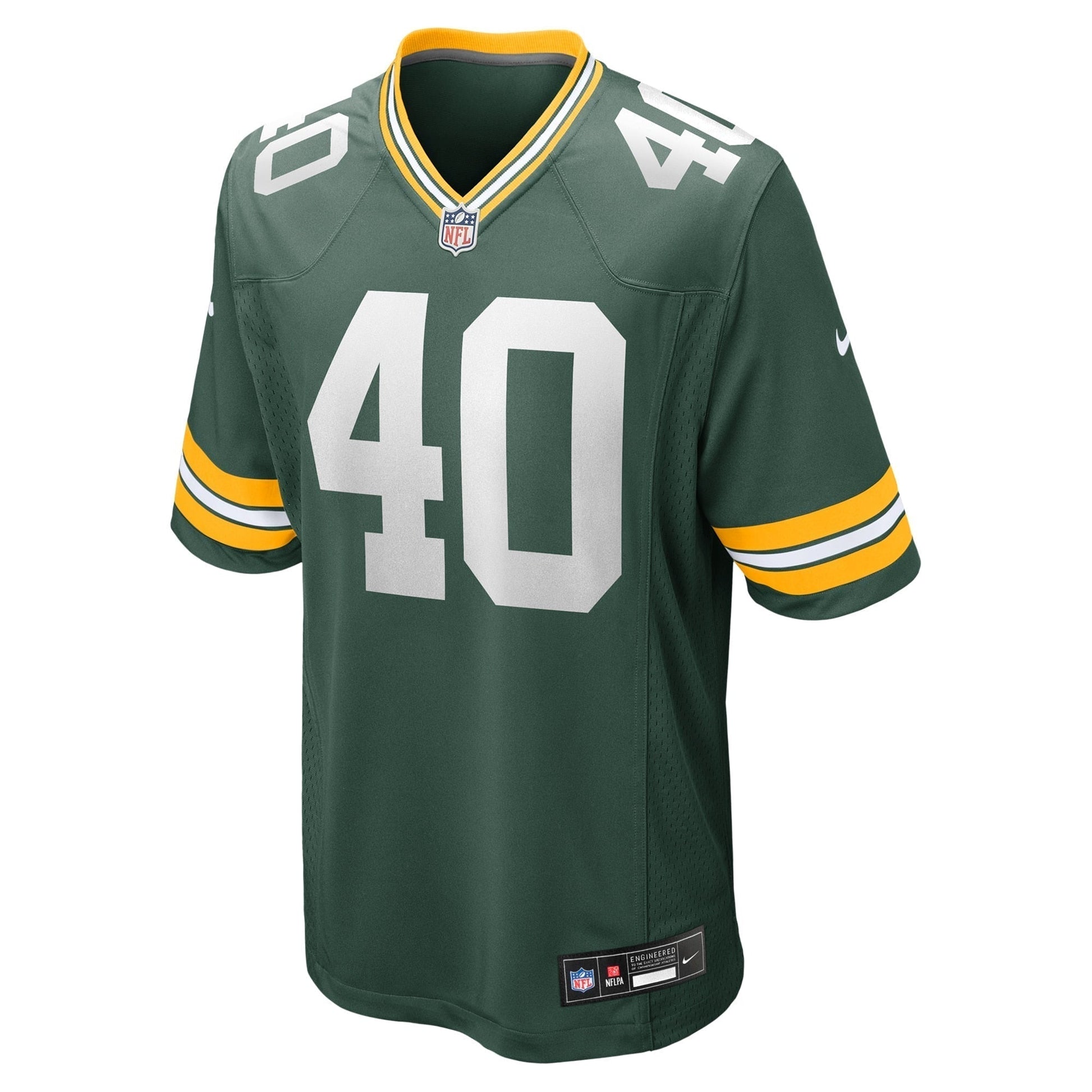 LJ Davis Green Bay Packers Game Jersey - Green football jersey product view 2