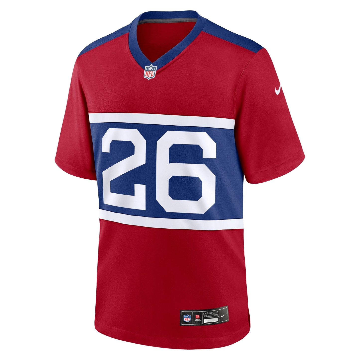 Devin Singletary New York Giants Alternate Game Jersey - Century Red football jersey product view 2
