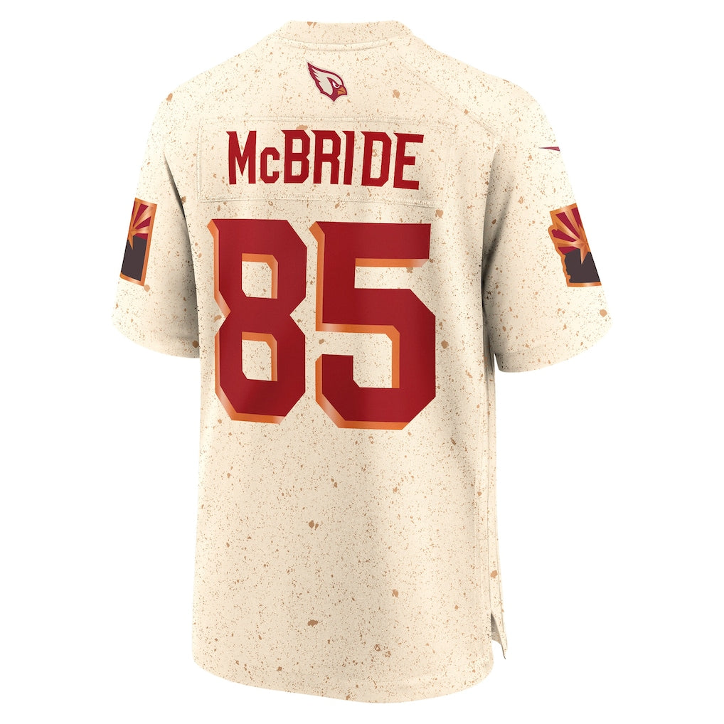 A.Cardinals #85 Trey McBride Natural 2025 Rivalries Collection Game Jersey sports jersey product view 1