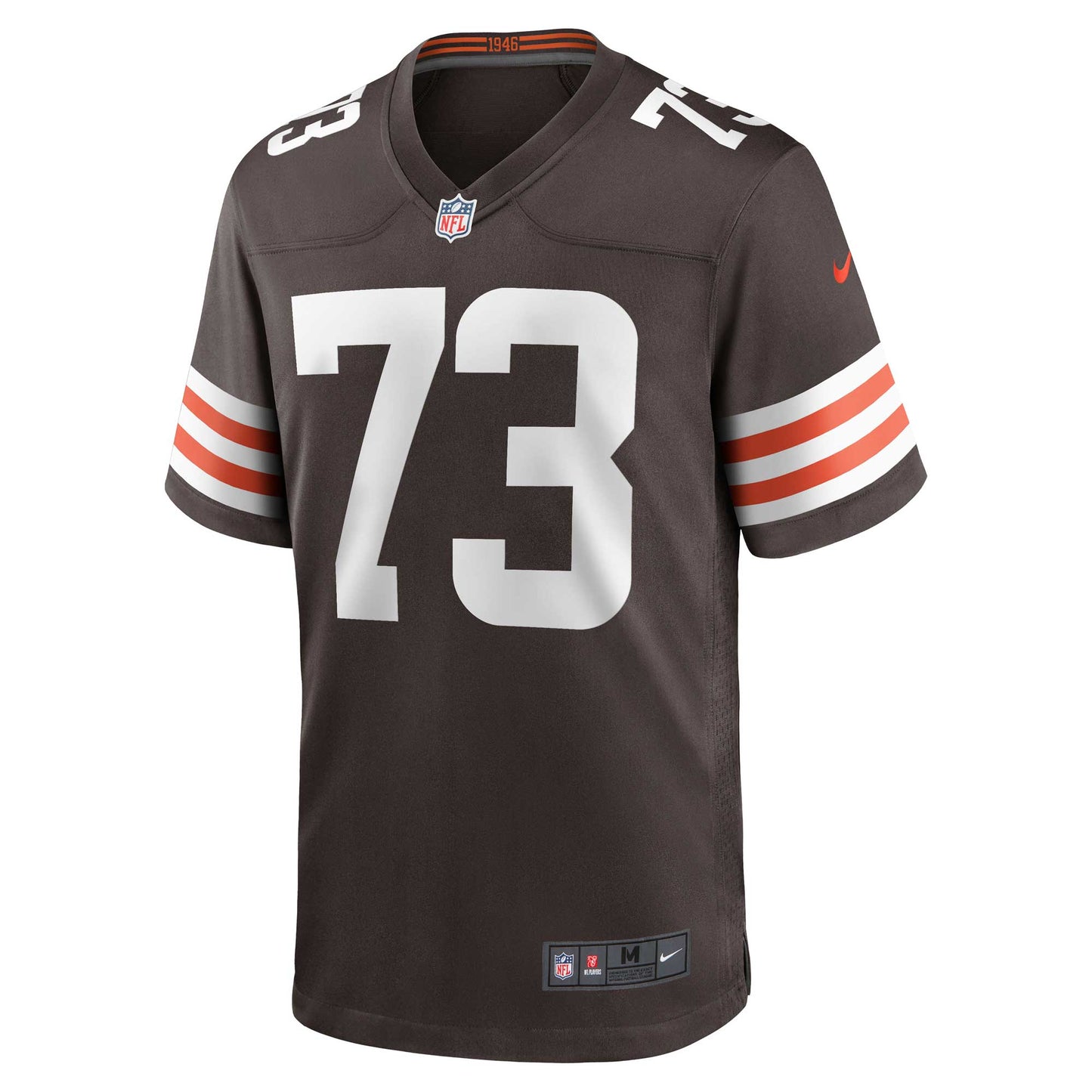 Joe Thomas Cleveland Browns Retired Game Jersey - Brown football jersey product view 3