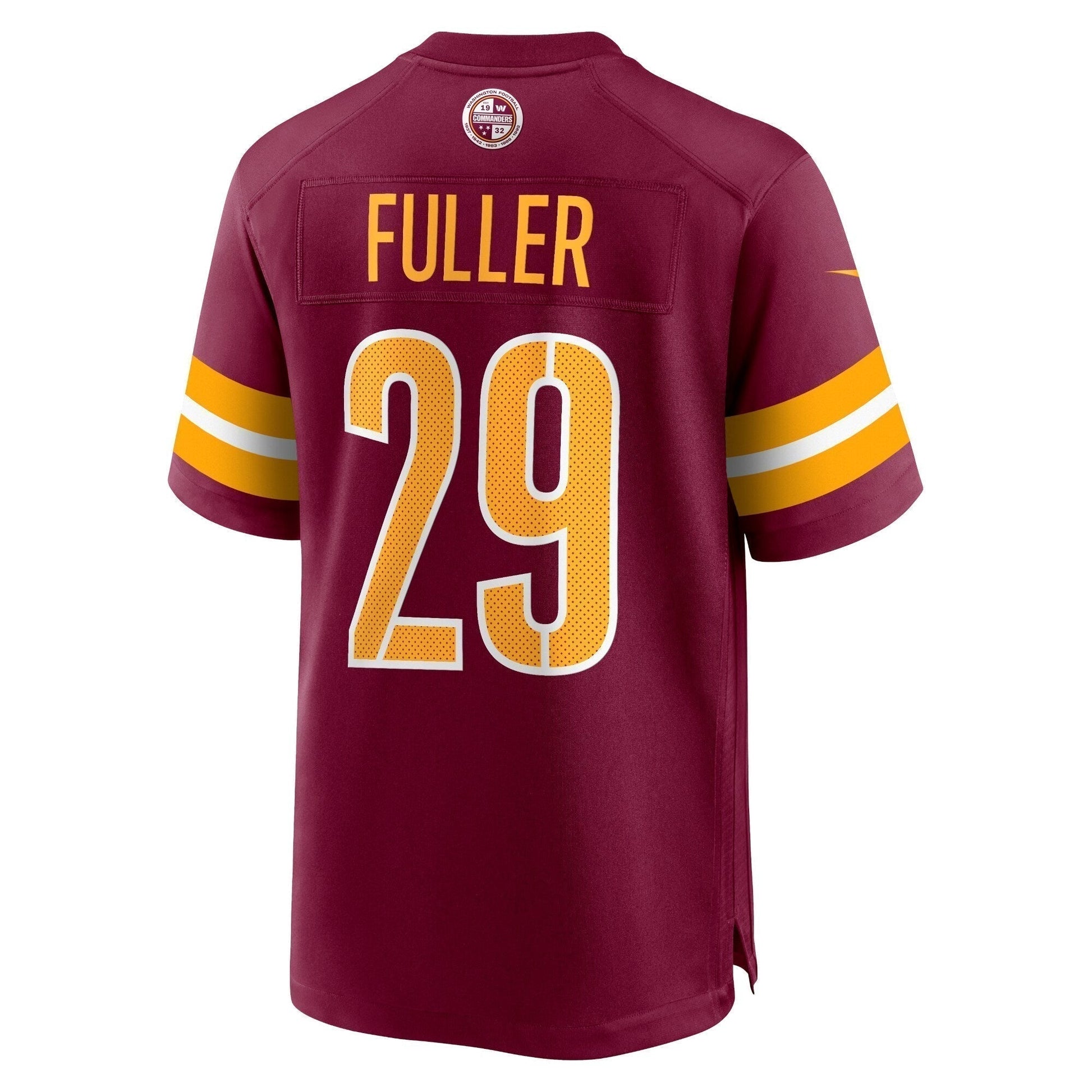 Kendall Fuller Washington Commanders Game Jersey - Burgundy football jersey product view 3