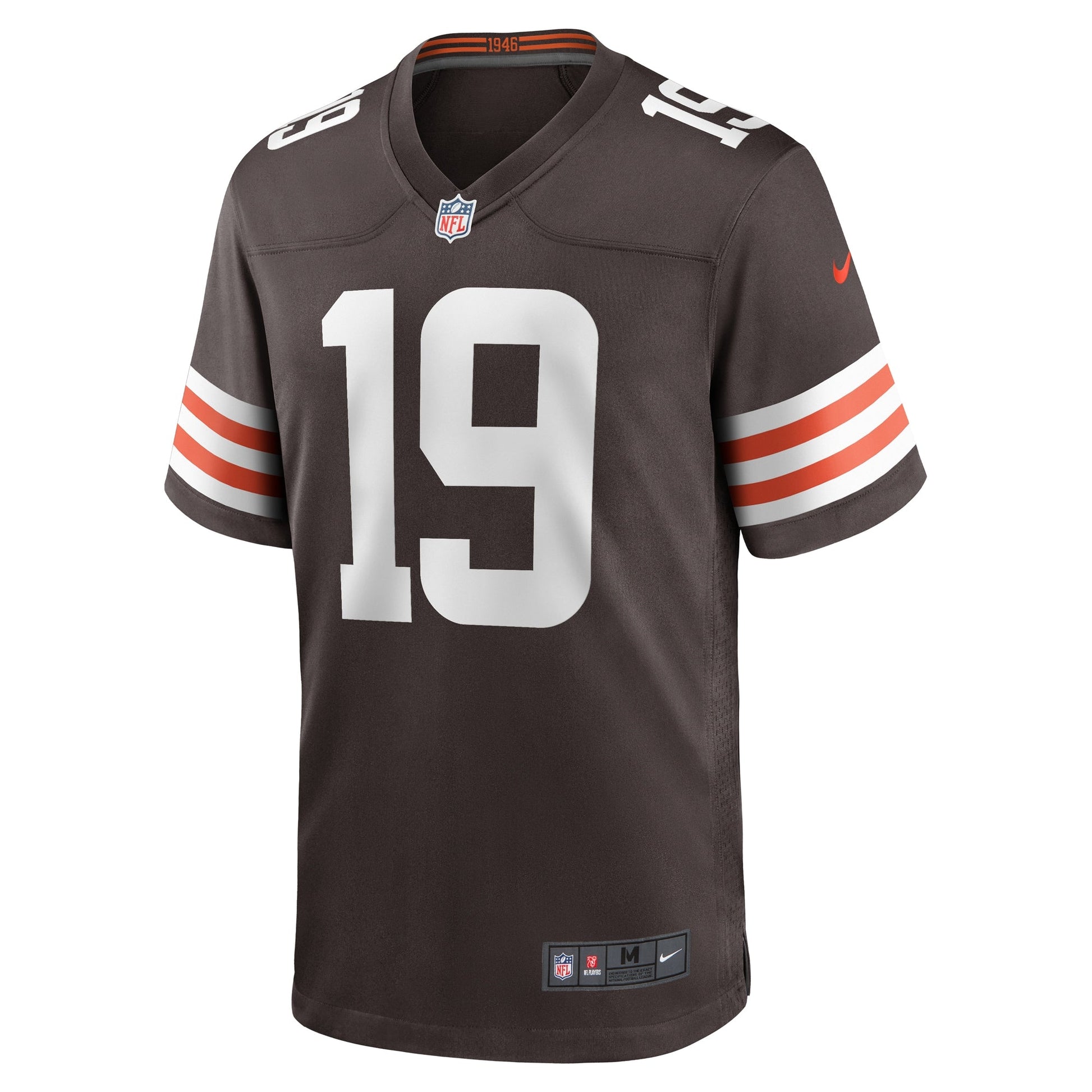 Cedric Tillman Cleveland Browns Game Jersey - Brown football jersey product view 2