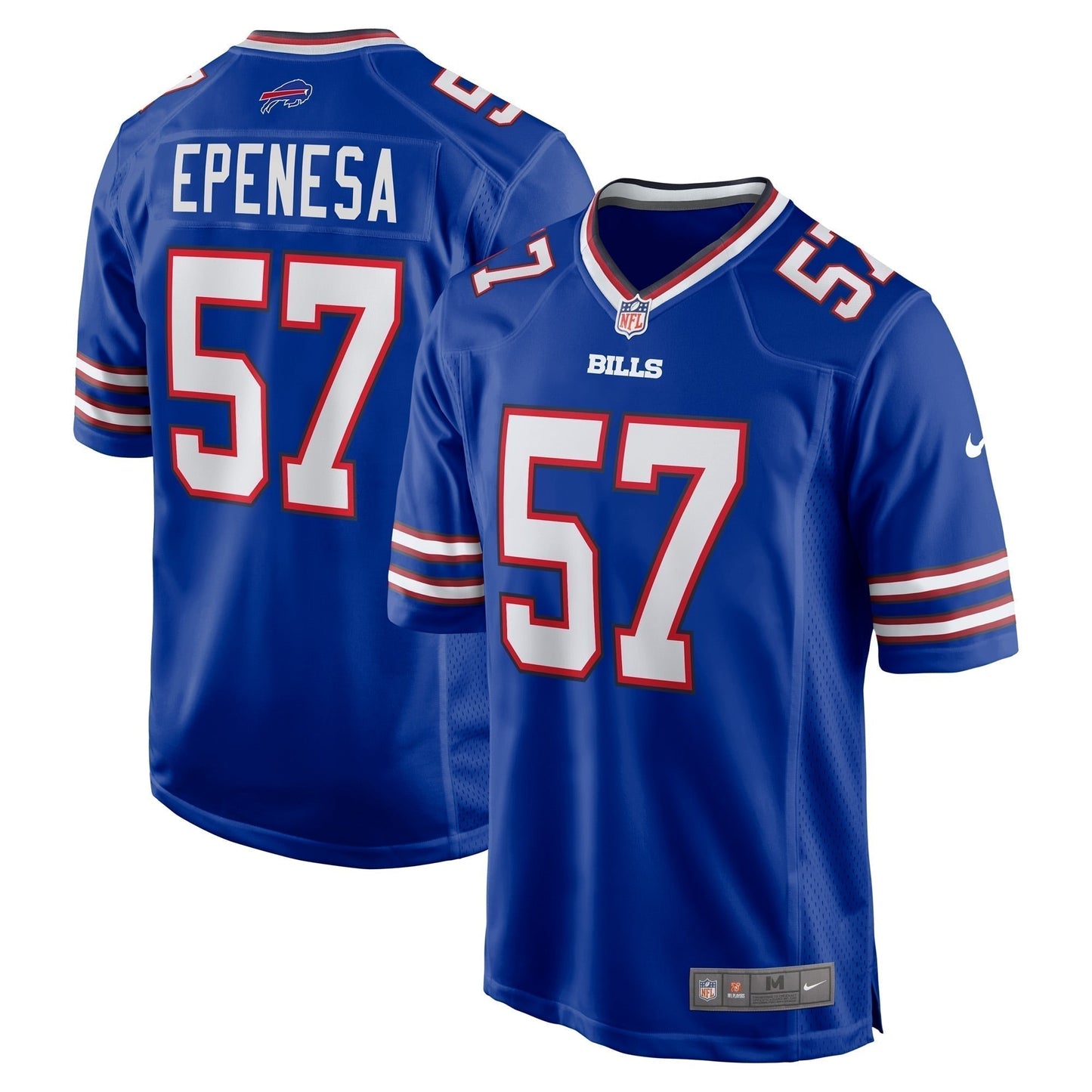 A.J. Epenesa Buffalo Bills Game Jersey - Royal football jersey product view 1