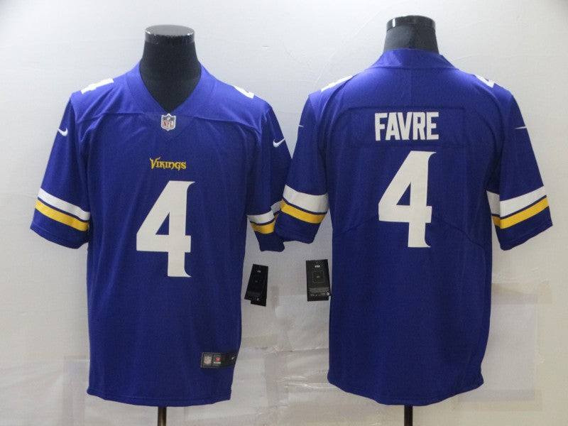 Men's Minnesota Vikings Brett Favre Purple Game Jersey football jersey product view 1