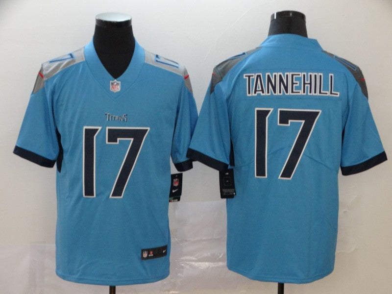 Men's Tennessee Titans Ryan Tannehill Light Blue Game Jersey football jersey product view 1