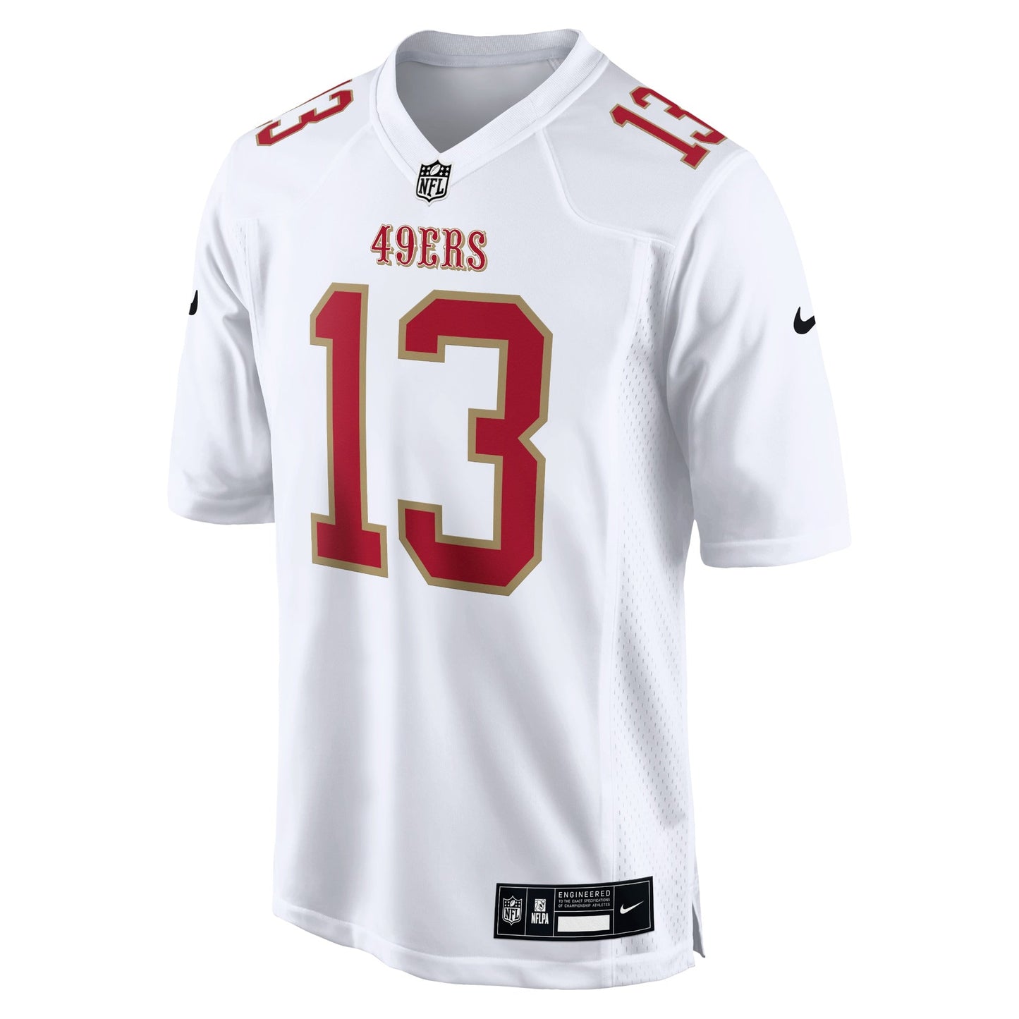 Brock Purdy San Francisco 49ers Fashion Game Jersey - Tundra White football jersey product view 2