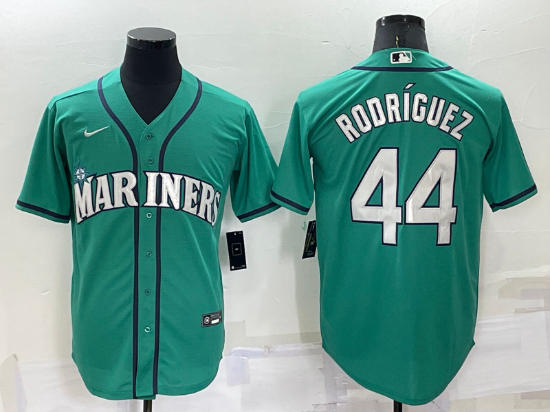 Men's Seattle Mariners Julio Rodriguez Green Replica Baseball Jersey baseball jersey product view 1