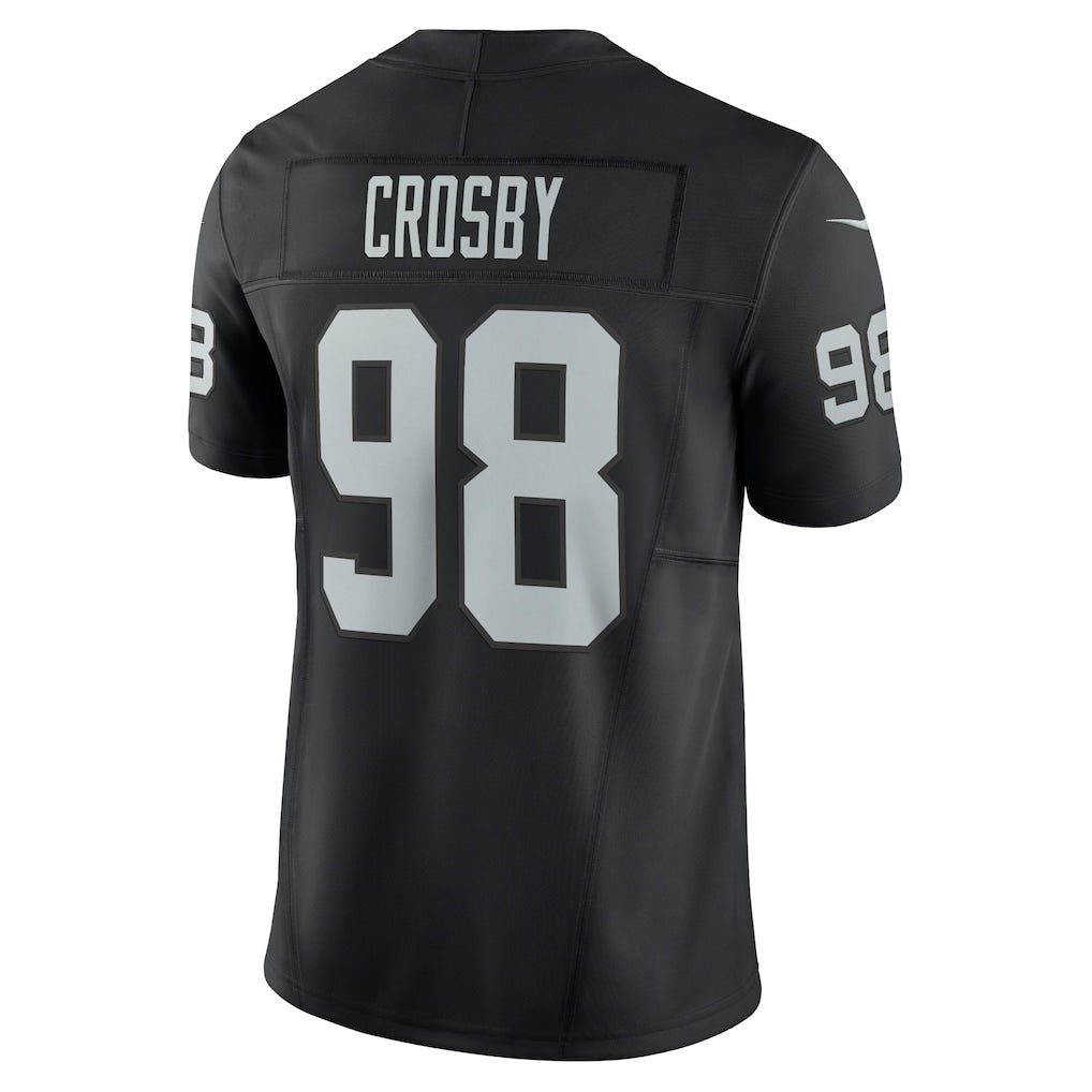 LV.Raiders #98 Maxx Crosby Black Vapor F.U.S.E. Limited Jersey football jersey product view 1