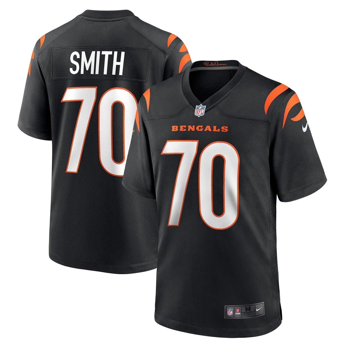 D'Ante Smith Cincinnati Bengals Game Jersey - Black football jersey product view 1