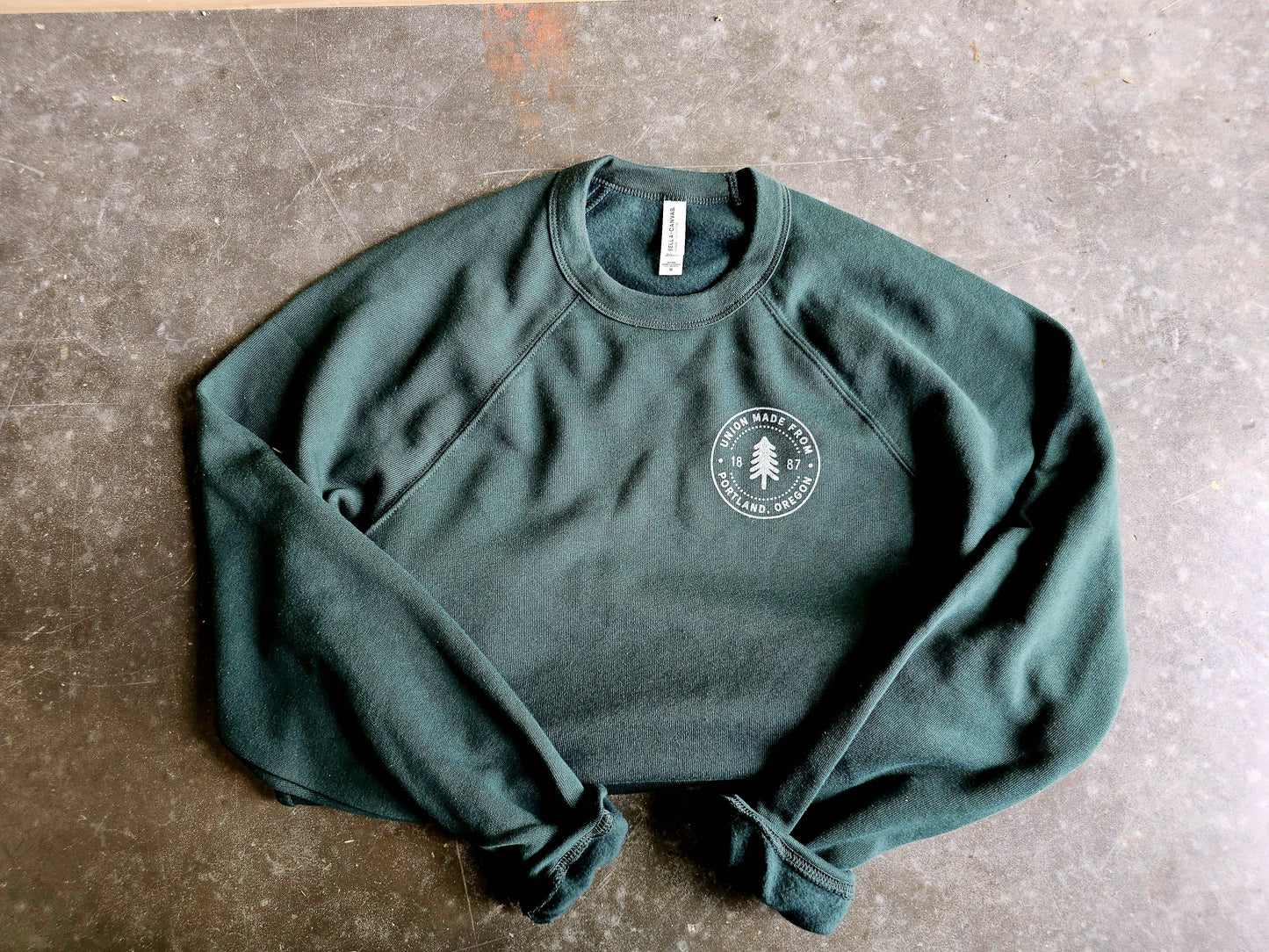 The Evergreen - Bella Canvas Crewneck Graphic Sweatshirt Unisex T-shirt, Sweatshirt, Hoodie, Long Sleeve Tee - T-Shirt, Sweatshirt, Hoodie