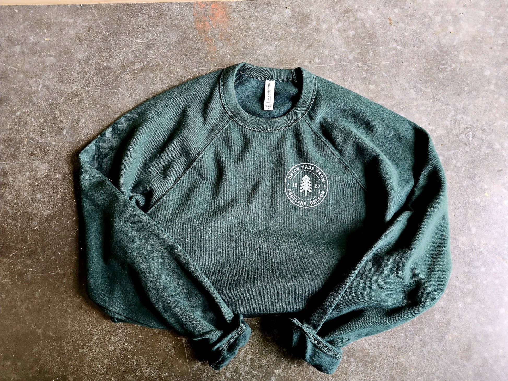 The Evergreen - Bella Canvas Crewneck Graphic Sweatshirt Unisex T-shirt, Sweatshirt, Hoodie, Long Sleeve Tee - T-Shirt, Sweatshirt, Hoodie