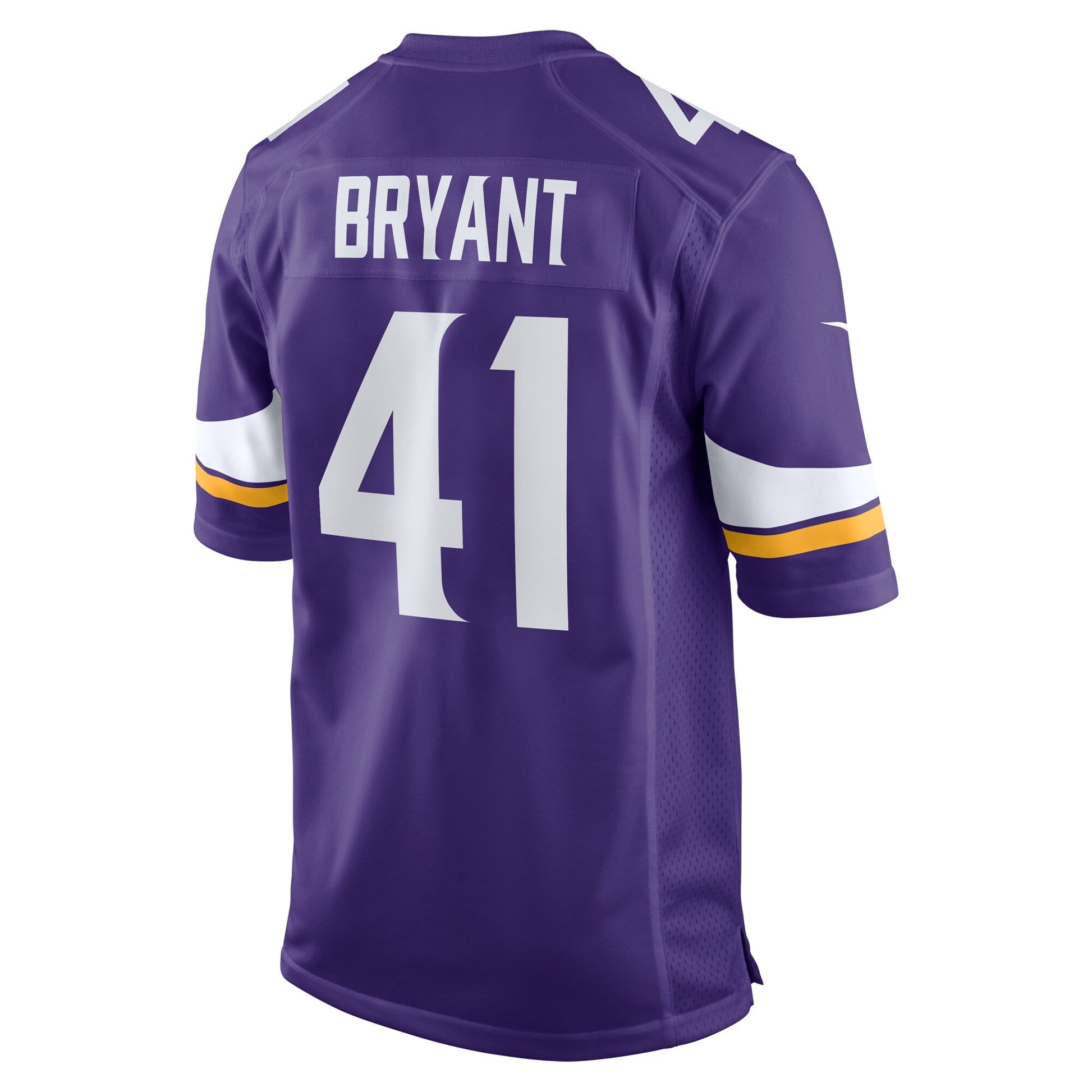 Austin Bryant Minnesota Vikings Game Jersey - Purple football jersey product view 3