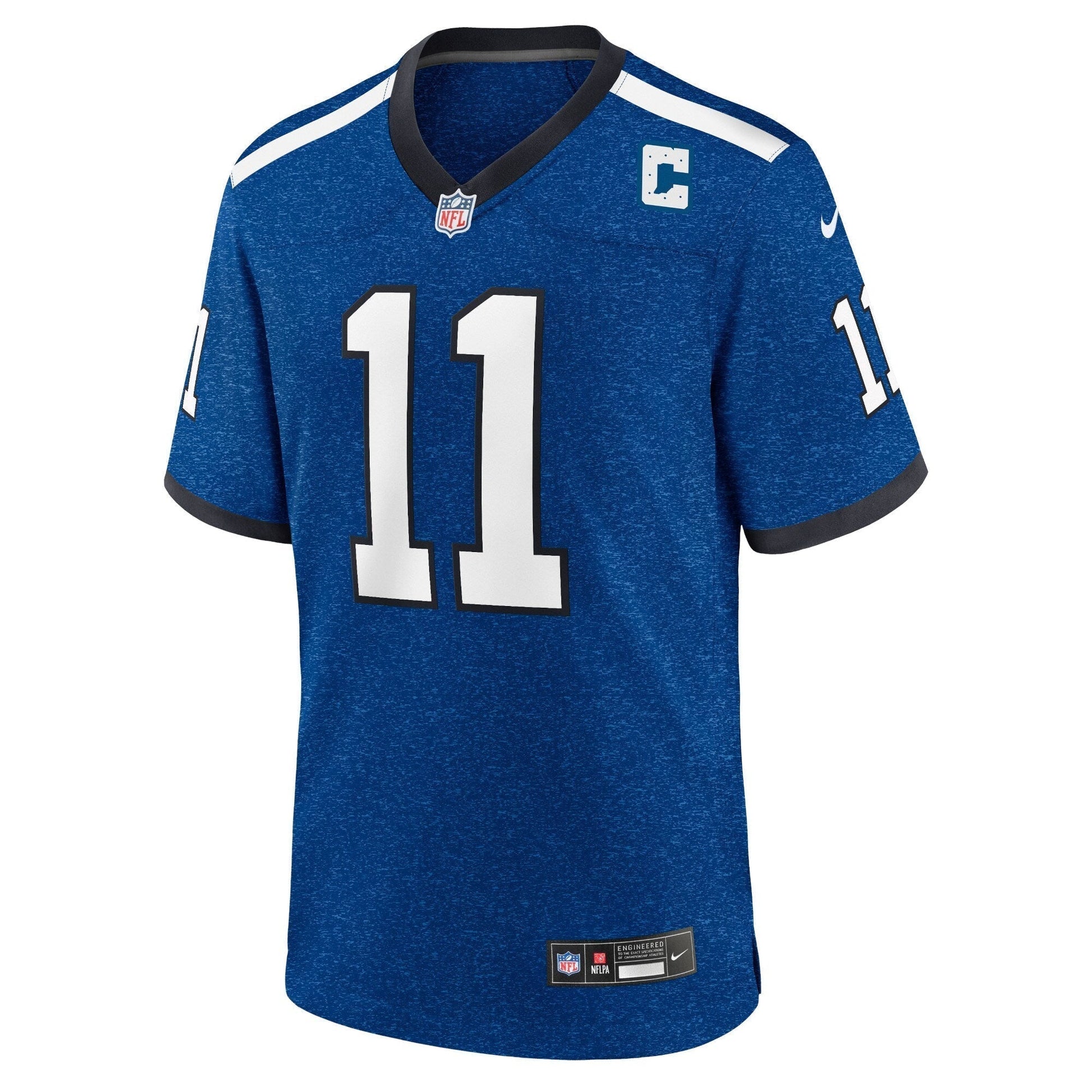 Indiana Nights Michael Pittman Jr. Indianapolis Colts Alternate Game Jersey - Blue football jersey product view 2