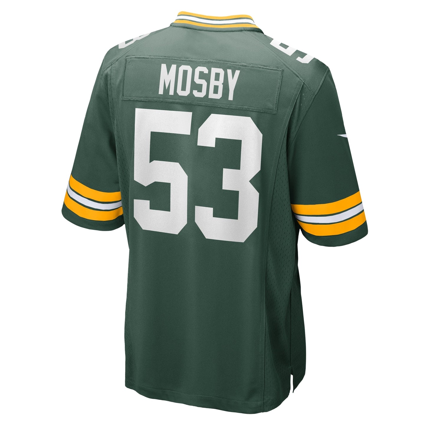 Arron Mosby Green Bay Packers Team Game Jersey - Green football jersey product view 3