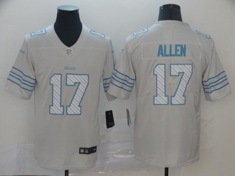 Men's Buffalo Bills Josh Allen #17 White City Edition Game Jersey1 football jersey product view 1