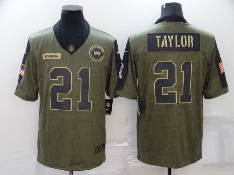 Men's Washington Commanders Sean Taylor #21 Brown Player Game Jersey1 football jersey product view 1