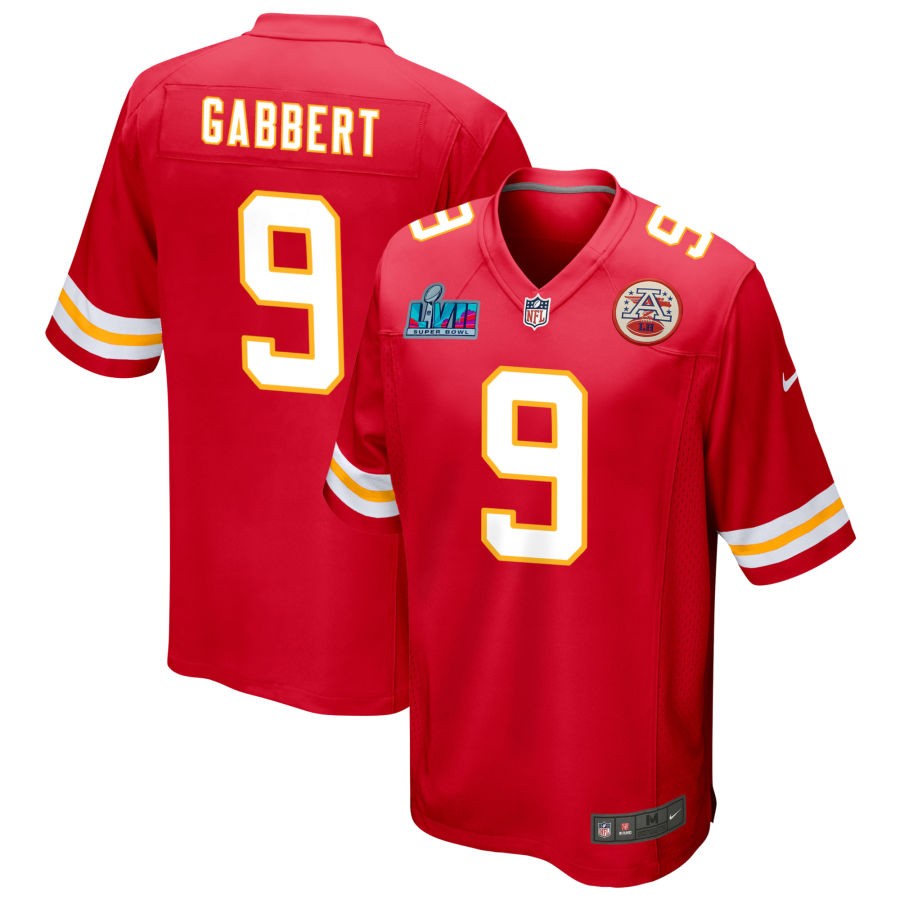 Blaine Gabbert Kansas City Chiefs Super Bowl LVII Game Jersey - Red football jersey product view 1