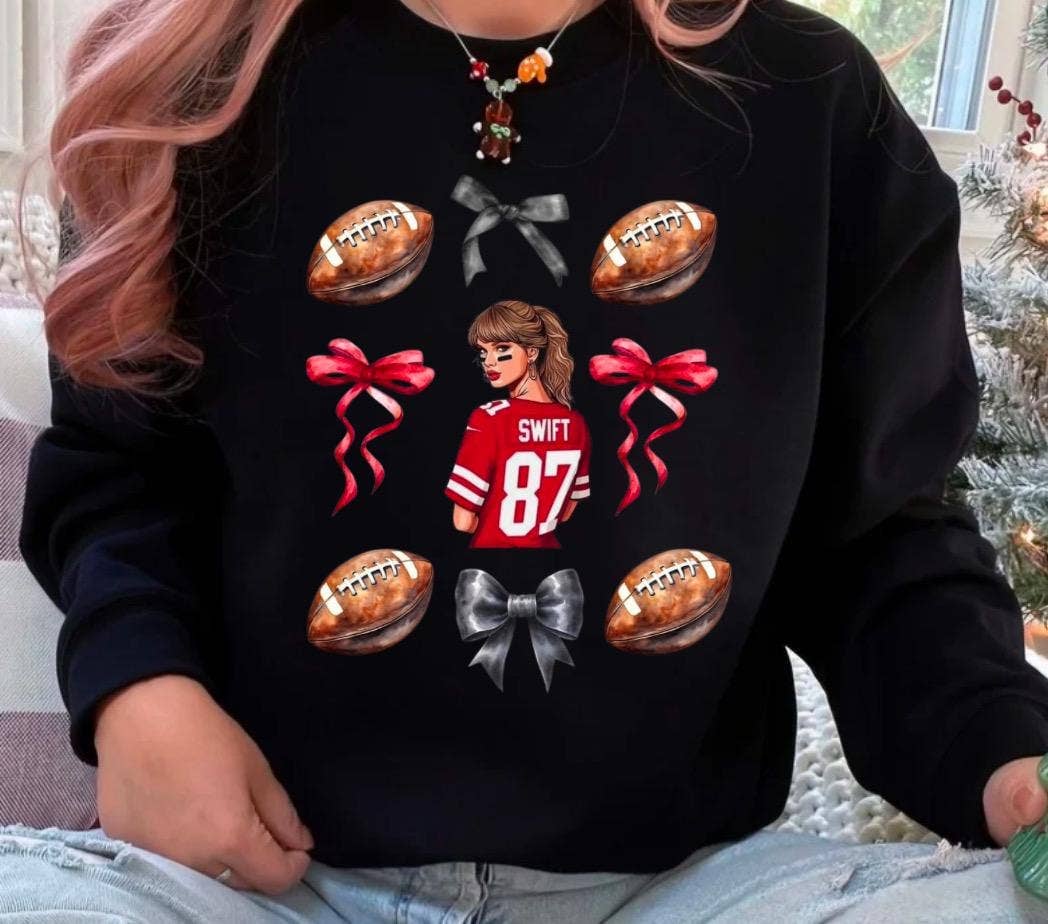 Chiefs Christmas Shirts Swift Football Design Unisex T-shirt, Sweatshirt, Hoodie, Long Sleeve Tee - T-Shirt, Sweatshirt, Hoodie
