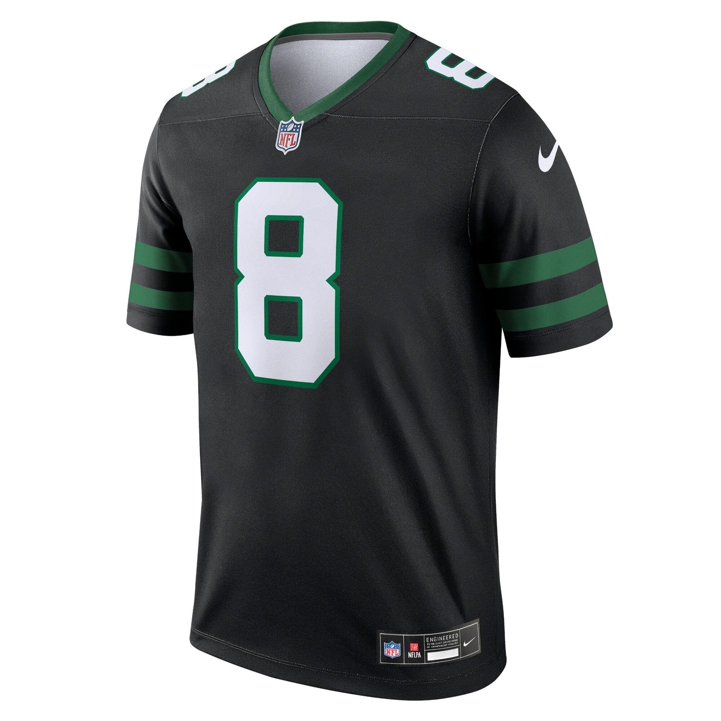 Aaron Rodgers New York Jets Alternate Legend Jersey - Legacy Black football jersey product view 2