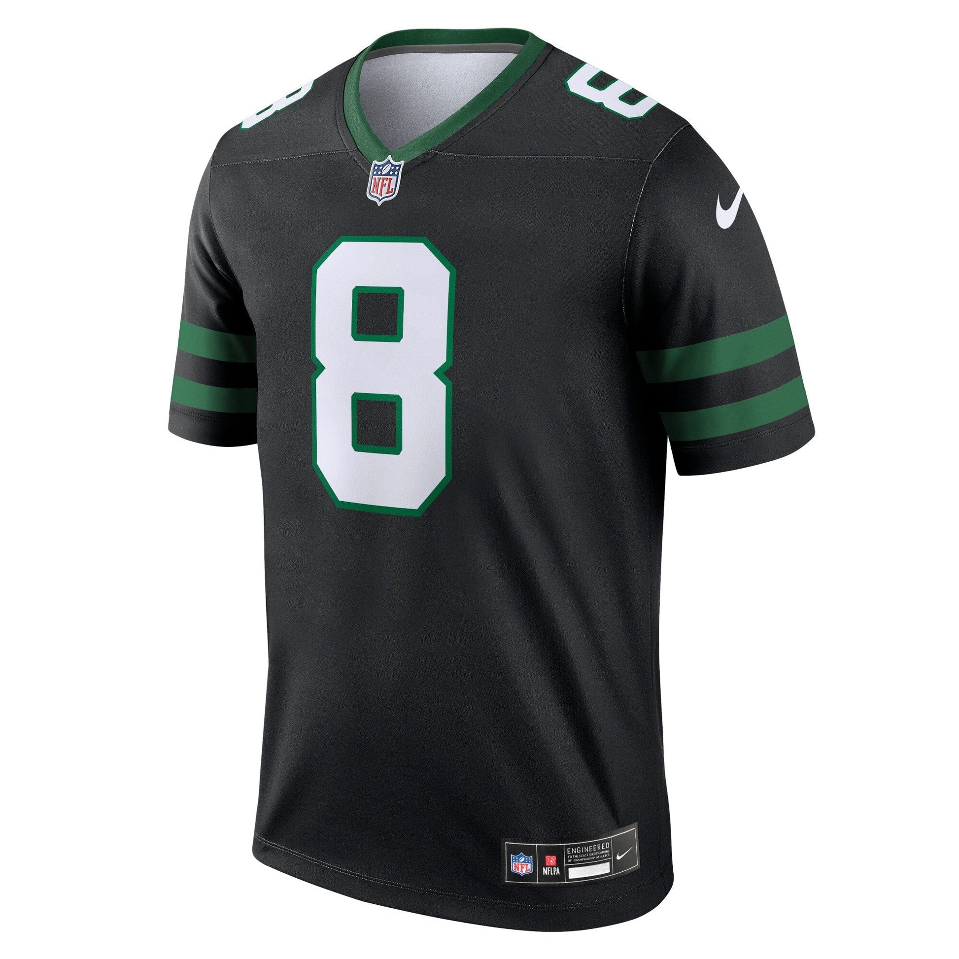 Aaron Rodgers New York Jets Alternate Legend Jersey - Legacy Black football jersey product view 2