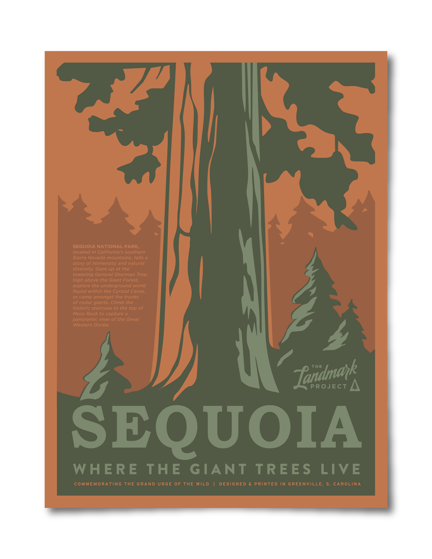 Sequoia National Park Poster Unisex T-shirt, Sweatshirt, Hoodie, Long Sleeve Tee - T-Shirt, Sweatshirt, Hoodie