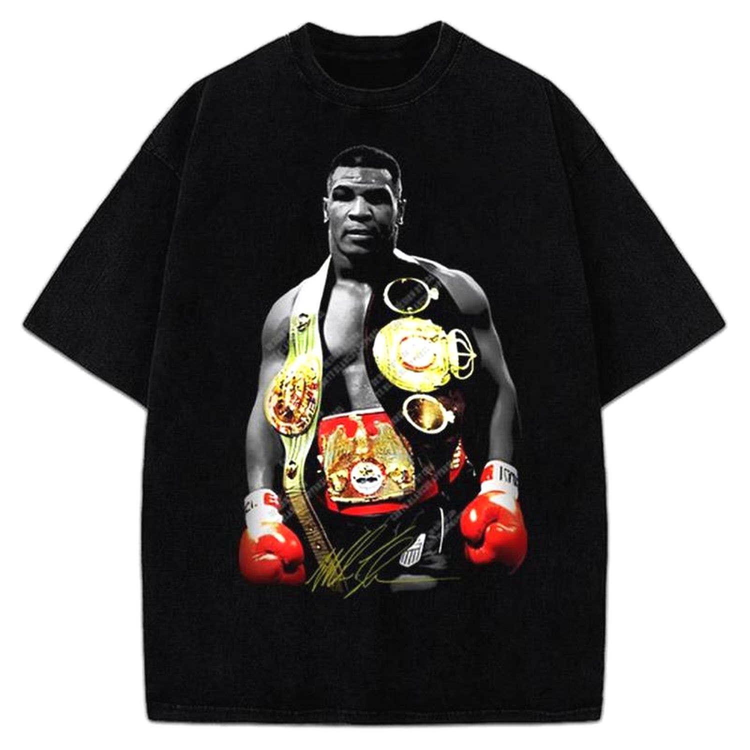 Mike Tyson Graphic Tee Champion Belts Vintage 80s T-Shirt Unisex T-shirt, Sweatshirt, Hoodie, Long Sleeve Tee - T-Shirt, Sweatshirt, Hoodie