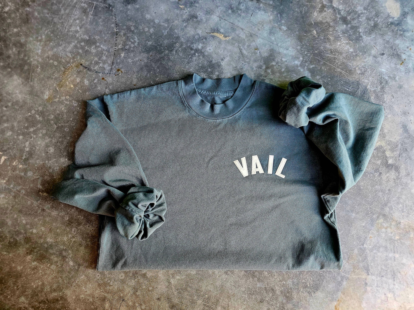 The Letterman - Garment Dye Mockneck Long Sleeve Tee Unisex T-shirt, Sweatshirt, Hoodie, Long Sleeve Tee - T-Shirt, Sweatshirt, Hoodie