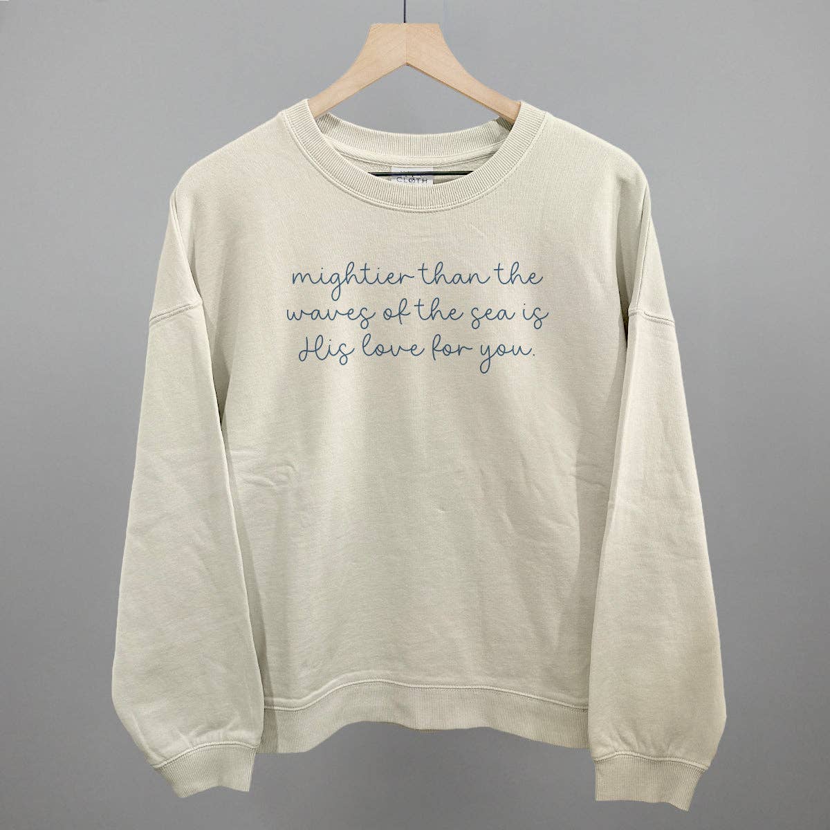 Mightier Than the Waves His Love For You Unisex T-shirt, Sweatshirt, Hoodie, Long Sleeve Tee - T-Shirt, Sweatshirt, Hoodie