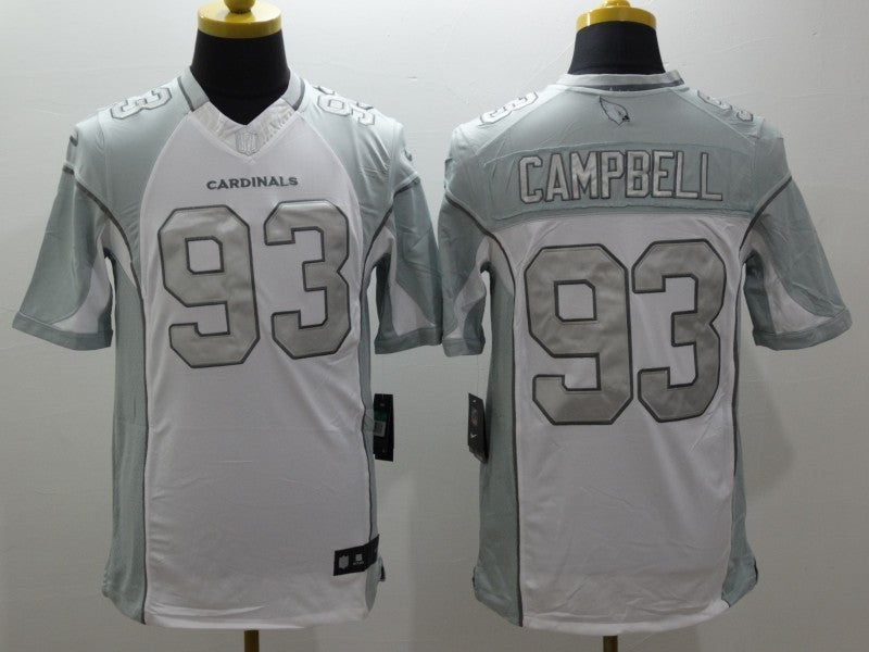 Men's Arizona Cardinals Calais Campbell #93 White Game Jersey1 football jersey product view 1