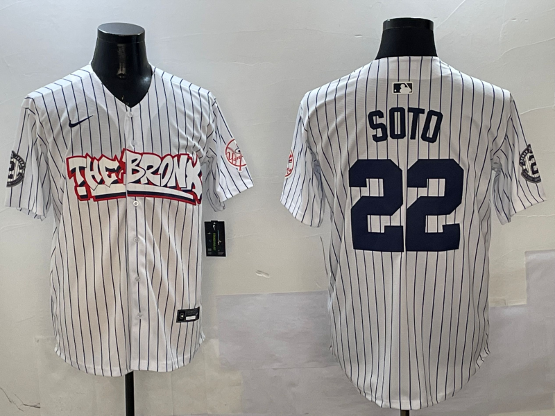 Men's New York Yankees Juan Soto White Limited Player Jersey baseball jersey product view 1