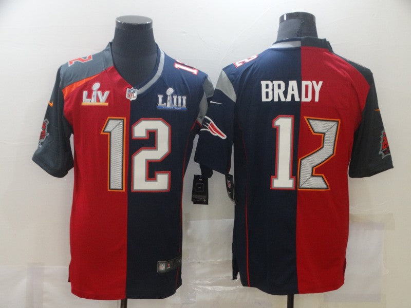 Men's Tampa Bay Buccaneers Tom Brady Red/Blue Game Jersey football jersey product view 1