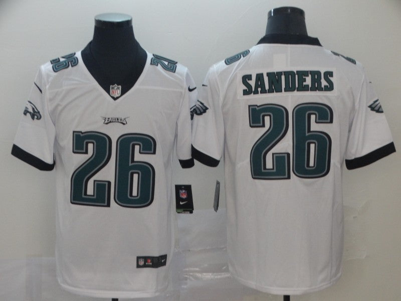 Men's Philadelphia Eagles Miles Sanders White Game Jersey football jersey product view 1